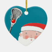 Keramik Lacrosse Holiday Ornament (Vorne)