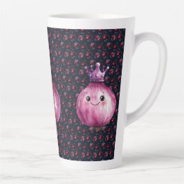 Keramik-Latte-Mug groß Purple Onion Queen Milchtasse