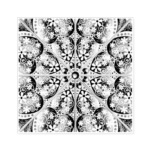 Keramik leicht grau & Schneeflocke Gummistempel (Prägung)