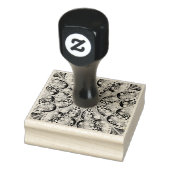 Keramik leicht grau & Schneeflocke Gummistempel (Stempel)