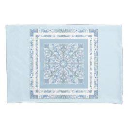 Keramik leuchtet blau kissenbezug