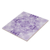 Keramik lila weiße Blume Fliese (Seite)