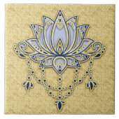 Keramik Lotus. Fliese (Vorderseite)