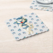 Keramik-Löwen-Unterlage Untersetzer (angewinkelt)