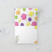 Keramik Malen Party Vielen Dank Anmerkungen Dankeskarte (Innenseite)