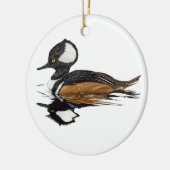 Keramik Merganser Ornament (Links)