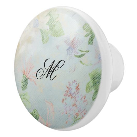 Keramik "Minze zu sein" Keramikknauf (Rechts)