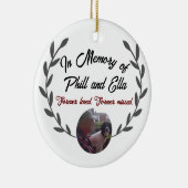 Keramik mit benutzerdefiniertem Foto und Text Keramik Ornament (Rechts)