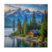 Keramik mit Bergsicht Fliese (Vorderseite)