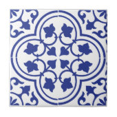 Keramik mit blauem und weißem Muster Fliese (Vorderseite)