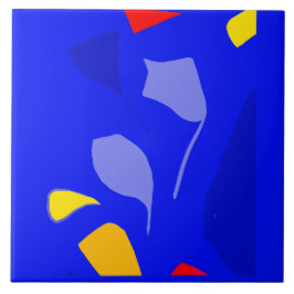 Keramik mit blauer Note, klein (4,25" x 4,25") Fliese