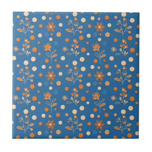 Keramik mit Blumenmuster Fliese (Vorderseite)