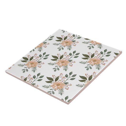 Keramik mit Blumenmuster Fliese (Seite)