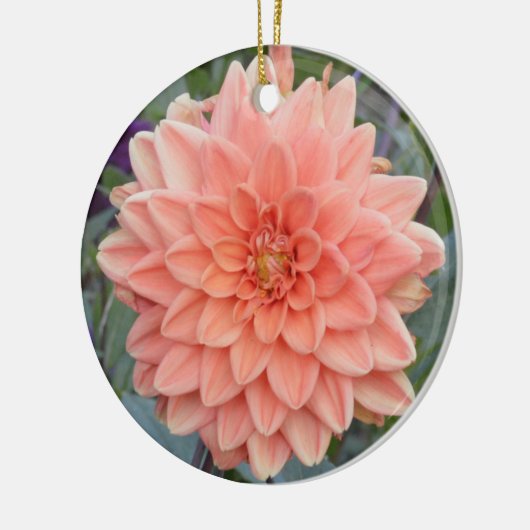 Keramik mit Dahlien Keramik Ornament (Links)