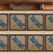 Keramik mit Drachenfliege Fliese