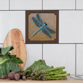 Keramik mit Drachenfliege Fliese