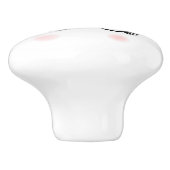 Keramik mit Einhorn Keramikknauf (Seitenansicht)