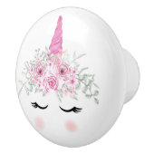 Keramik mit Einhorn Keramikknauf (Rechts)