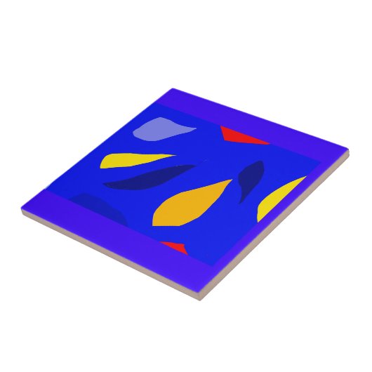 Keramik mit farbigen Formen Fliese (Seite)