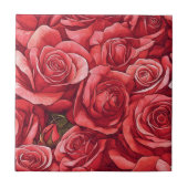 Keramik mit Fliesen für die Rose (Vorderseite)