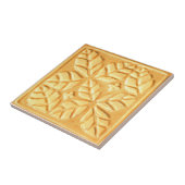 Keramik mit Ginger Stilisierten Ovate-Blätter Fliese (Seite)