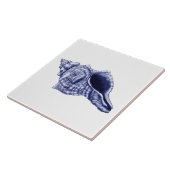 Keramik mit Muschel aus blauem und weißem Gran Fliese (Seite)