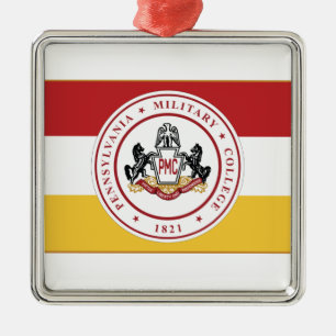 * Keramik mit PMC-Logo Ornament Aus Metall