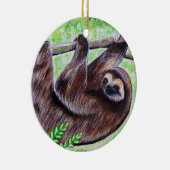 Keramik mit Sloth Painting Ornament (Rechts)