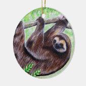 Keramik mit Sloth Painting Ornament (Links)