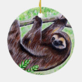 Keramik mit Sloth Painting Ornament (Hinten)