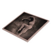 Keramik mit Vintagem Dancer Foto Fliese (Seite)