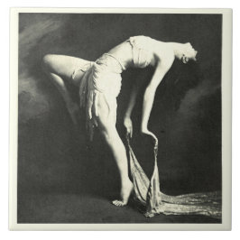 Keramik mit Vintagem Tänzer Fliese