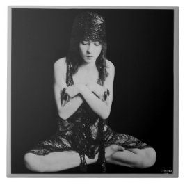 Keramik mit Vintagem Tänzer Fliese