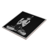 Keramik mit Vintagem Tänzer Fliese (Seite)