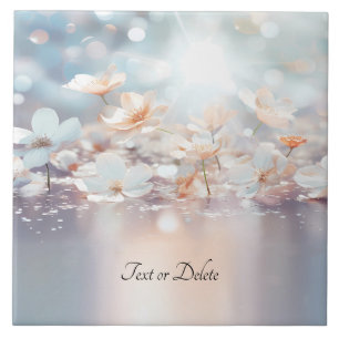 Keramik mit weißem Pfirsich Fliese