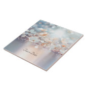 Keramik mit weißem Pfirsich Fliese (Seite)