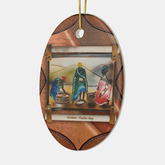 Keramik mit zwei Grafiken Keramik Ornament (Links)