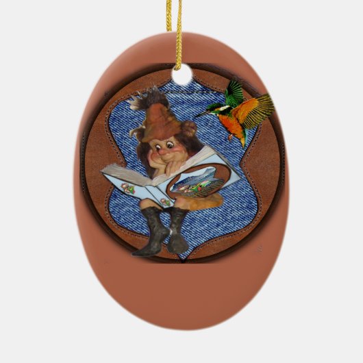 Keramik mit zwei Grafiken Keramik Ornament (Hinten)