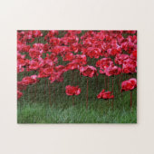 Keramik-Mohnblumen-Puzzlespiel/Laubsäge Puzzle (Horizontal)