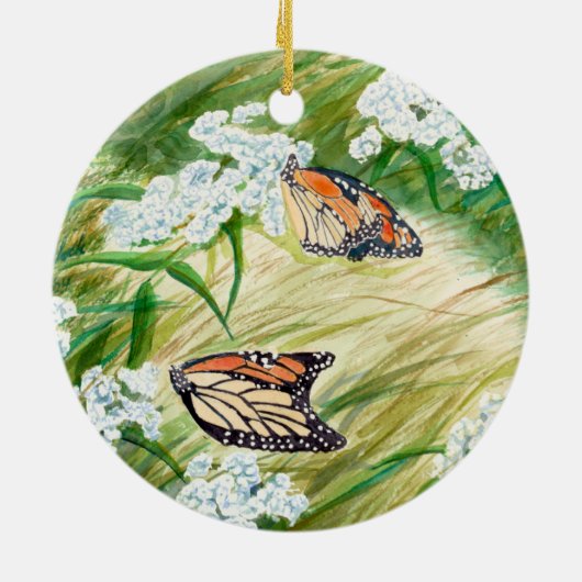 Keramik Monarch Butterfly Ornament (Hinten)