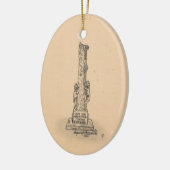 Keramik Monument Obelisk Ornament (Links)