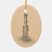 Keramik Monument Obelisk Ornament (Vorne)
