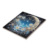 Keramik Moon Flower Garden Fliese (Seite)