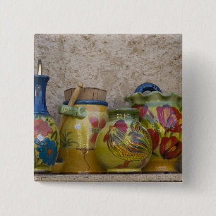 Keramik, Moustiers-Sainte-Marie, Provence, Button