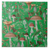 Keramik "Mushroom Forrest Green" Fliese (Vorderseite)