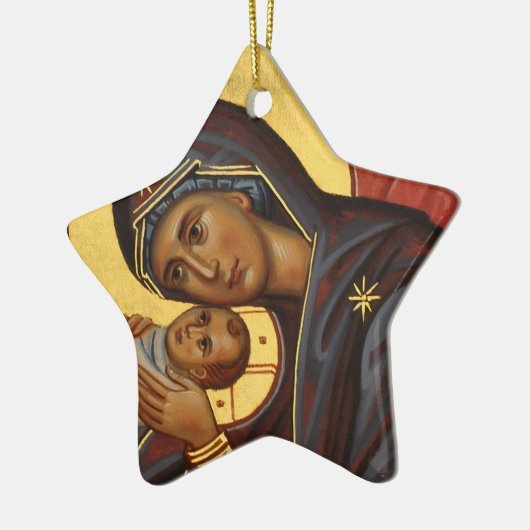 Keramik Nativity Star Ornament (Links)