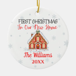 Keramik New Zuhause Christmas Personalisiert Ornament