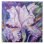 Keramik "Night Iris" Fliese (Vorderseite)