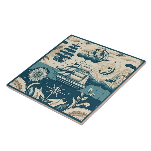 Keramik Nr. 10 Fliese (Seite)