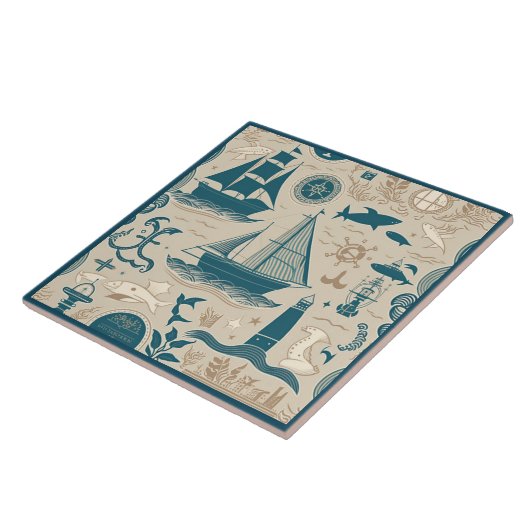 Keramik Nr. 13 Fliese (Seite)